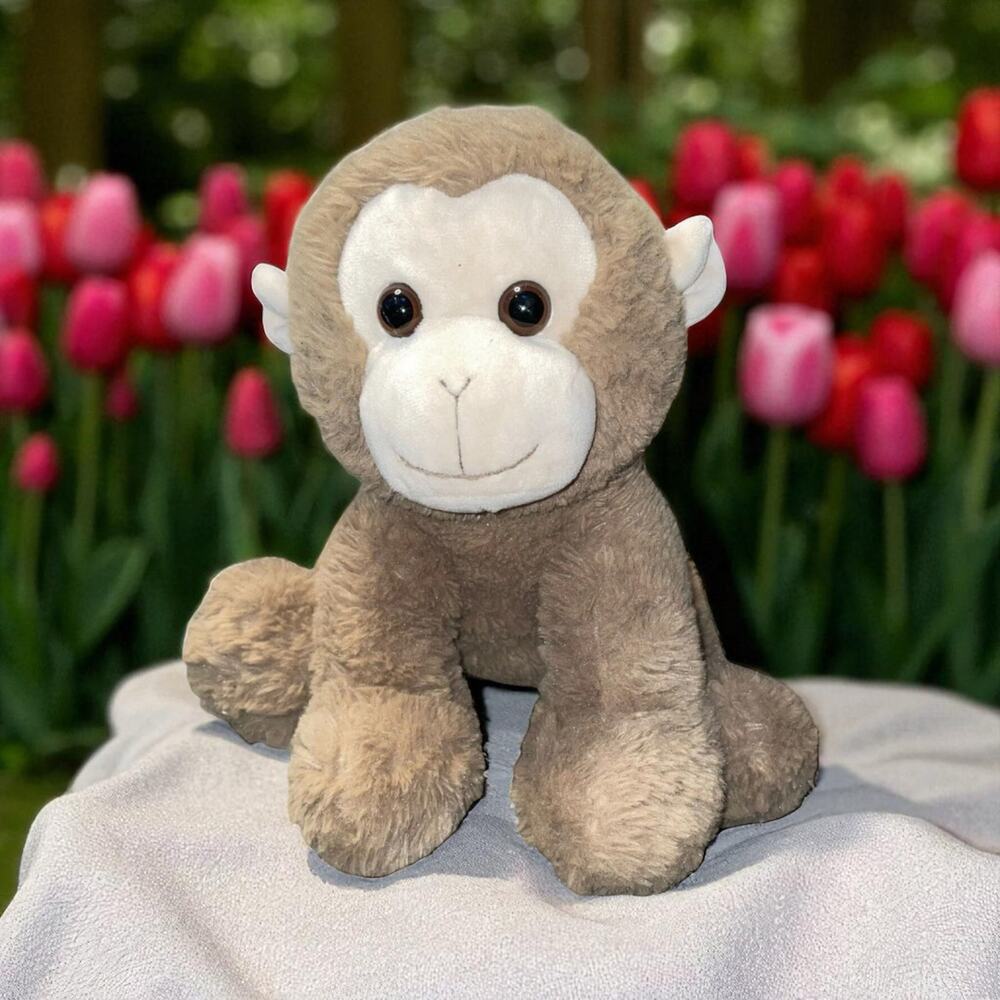Bearington Giggles Monkey Bear Plush Hybrid Brown Stuffed Animal Toy 12" Vintage